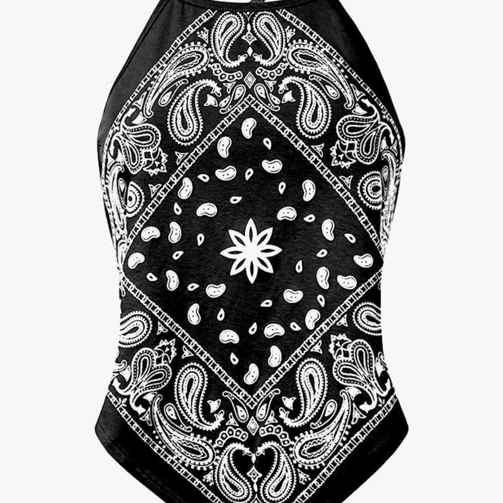 Paisley Halter Shirt